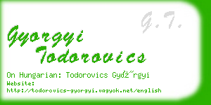 gyorgyi todorovics business card